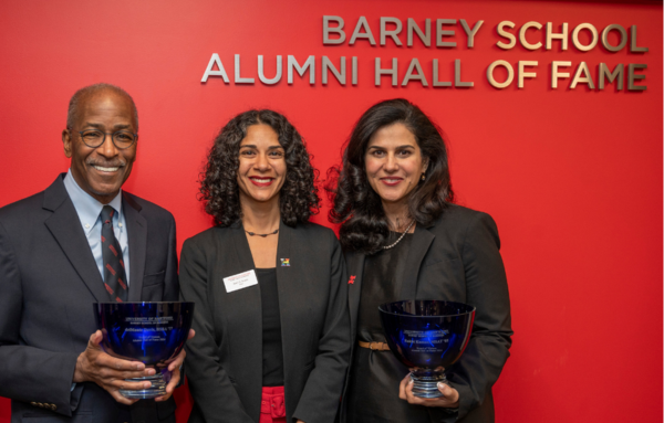 Rakhi Kumar M’05 and delMonte Davis ‘77