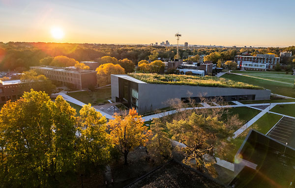 Drone photo of Hartford and UHart