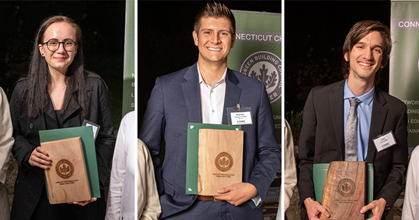 Three Architecture Students Awarded by CT Green Building Council