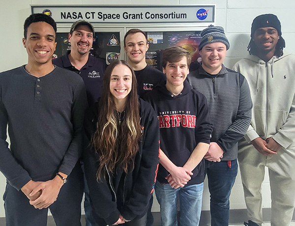 UHart students working on Nasa project