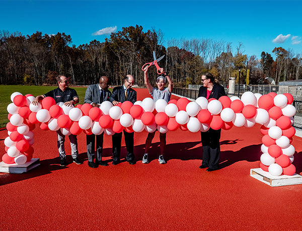 Grant Family Track Ribbon Cutting