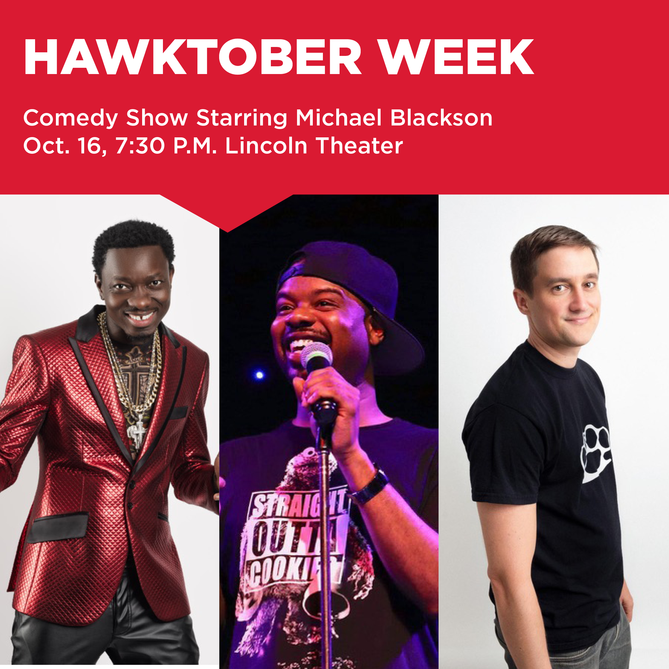 Hawktober Comedy Show Tonight in Lincoln Theater University of Hartford