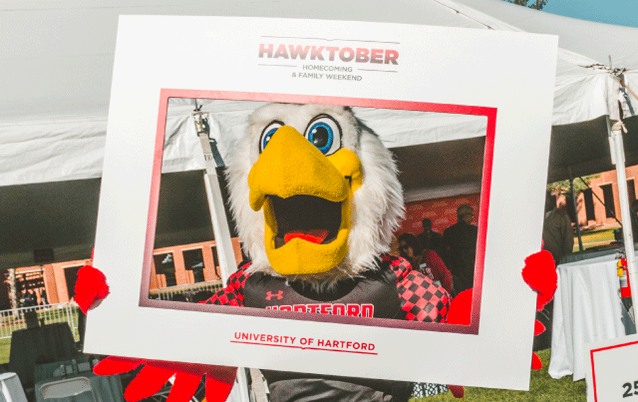 Howie the Hawk Celebrates Hawktober