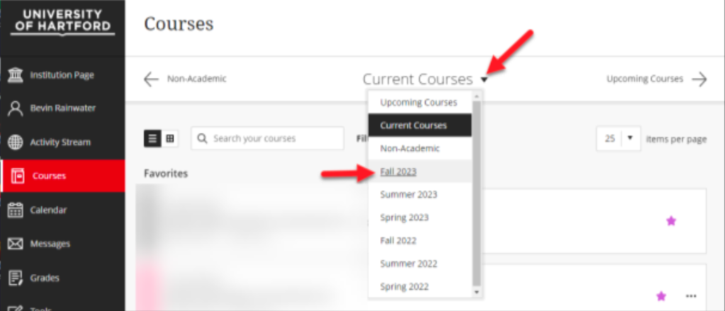Fall 2023 Courses are Now Available to Faculty - University of Hartford